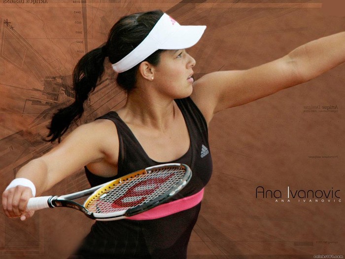 Ana Ivanovic, tay vợt xinh đẹp hay cười.